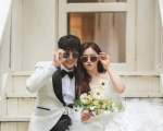 朴智妍与棒球选手黄载均今日举行婚礼，两人婚纱照曝光浪漫幸福