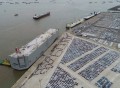 广州港海嘉汽车码头迎来首条外贸船舶，4000辆商品车启航出海