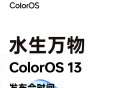 OPPO ColorOS 13 官宣：“水生万物”，8月30 日发布