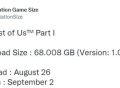 《最后生还者RE》8月26日开放预载 PS5首发版共68G