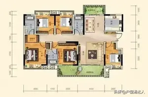 182平米套内空间利用率直接拉满的超实用型五居室，你喜欢么？