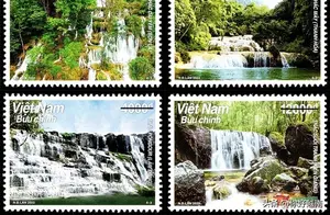 越南发行邮票 介绍越南四个著名瀑布