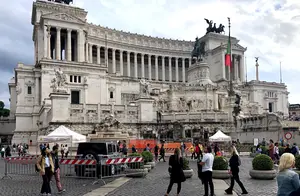 欧洲游记：罗马的威尼斯广场与维托里亚诺纪念堂 Vittoriano