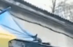 俄乌冲突，一只对乌克兰国旗下手的小松鼠走红网络